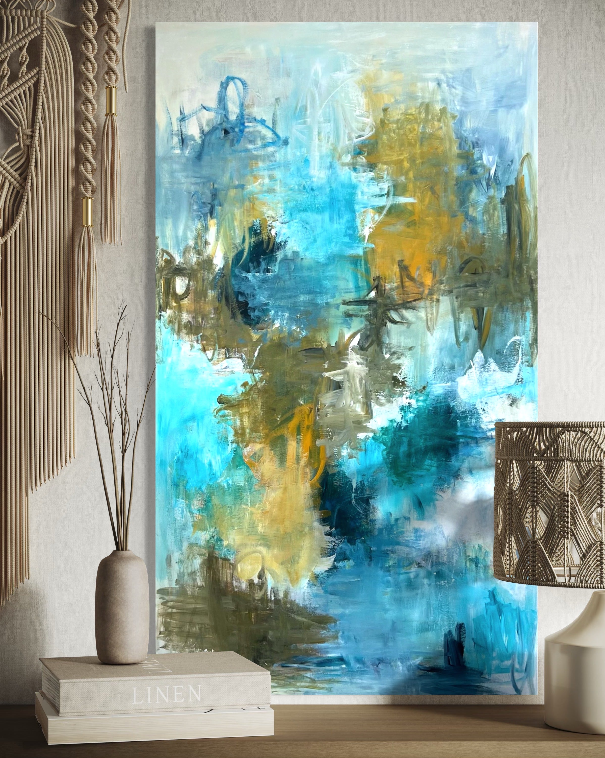 Maleri 100x180 cm