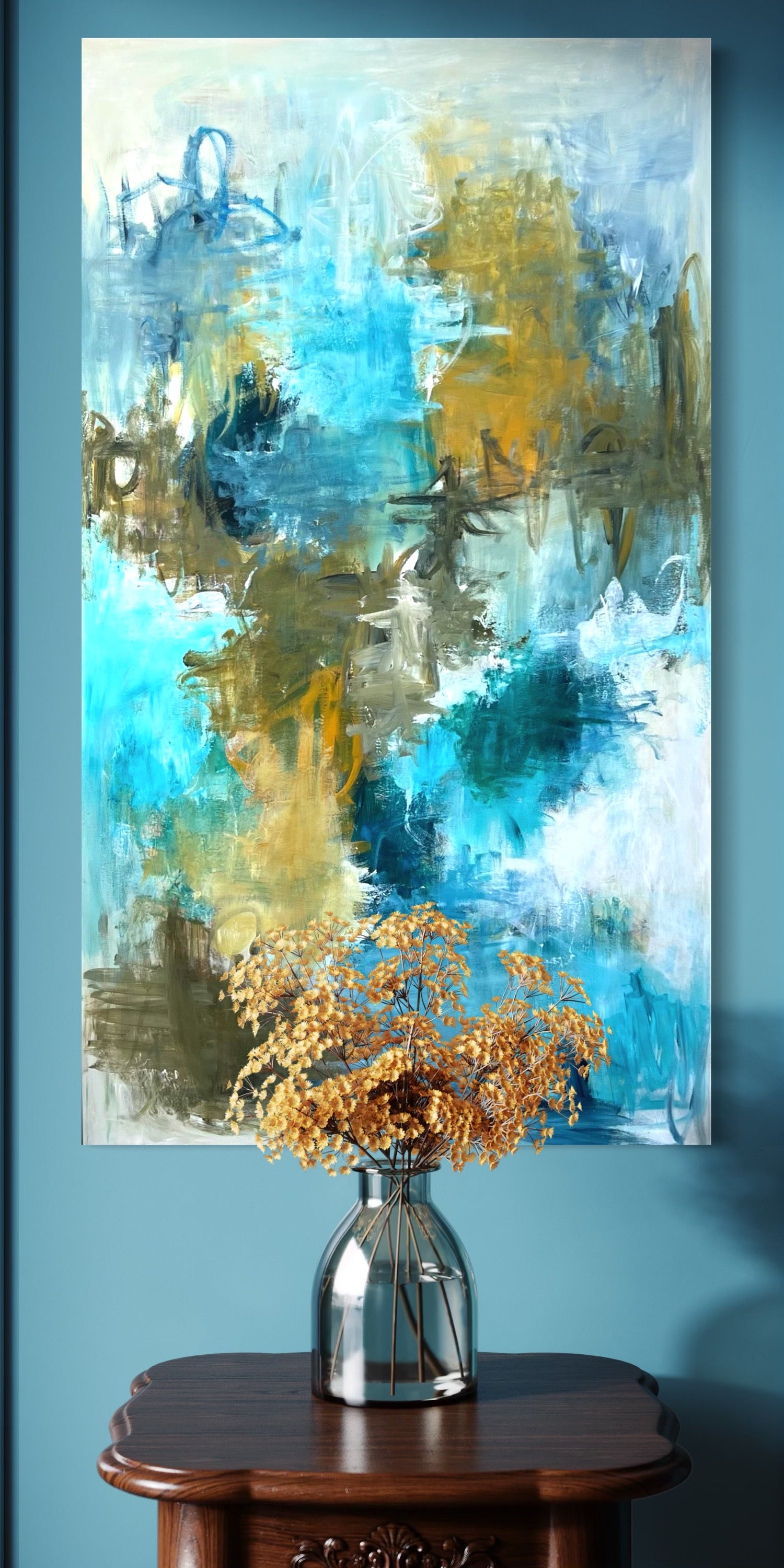 Maleri 100x180 cm