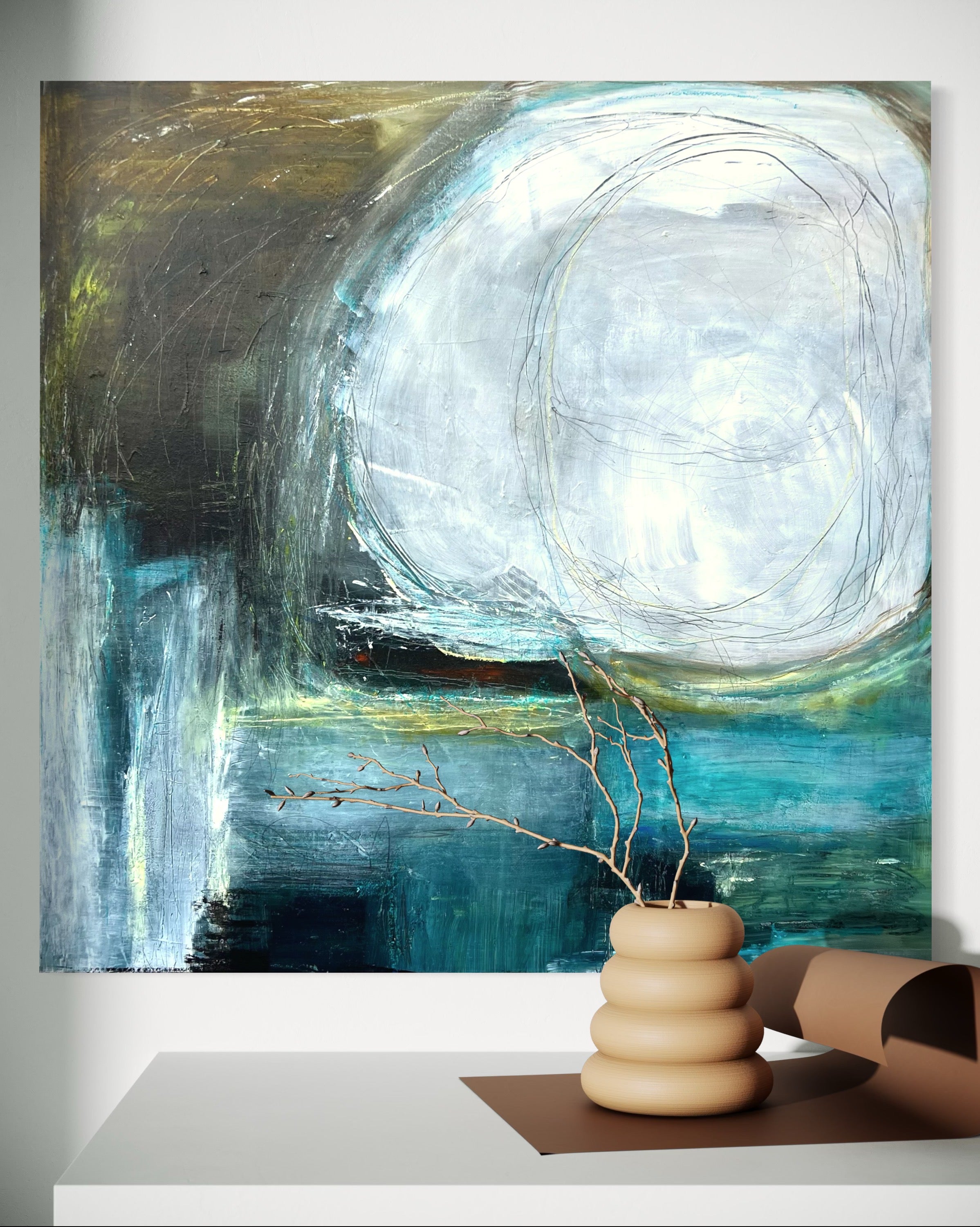 Maleri 80x80 cm